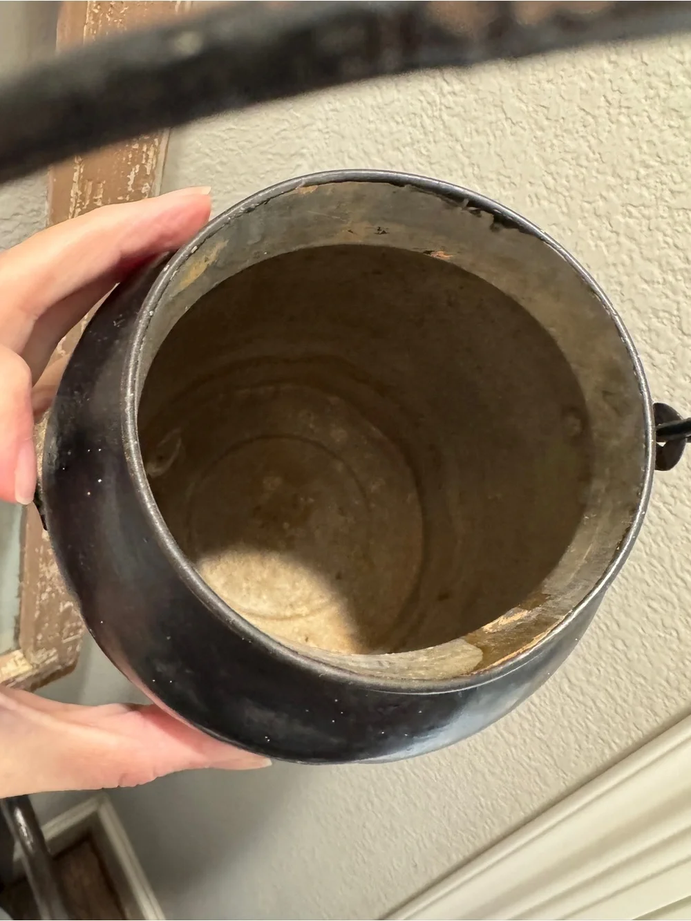 Vintage Tin Milk Can Hand-painted Tole